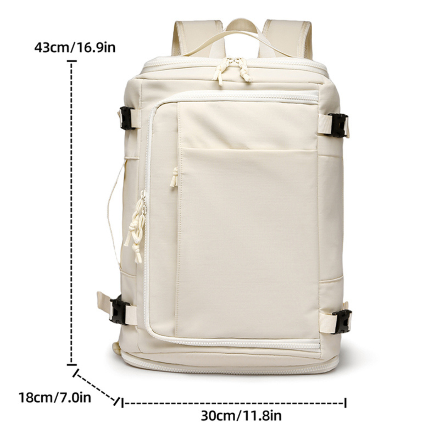 DriftPack – Sac à dos avec 6 poches, compartiment PC et espace chaussures