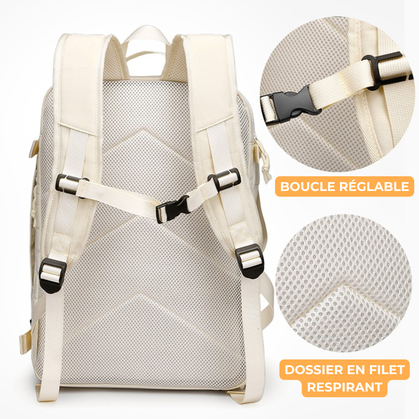 DriftPack – Sac à dos avec 6 poches, compartiment PC et espace chaussures