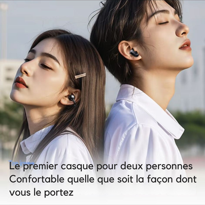 PAXA - Écouteurs double mode, 2 modes d'utilisation, utilisables simultanément