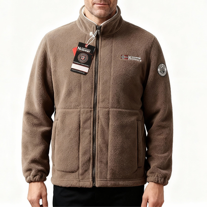 Veste double couche en polaire avec capuche