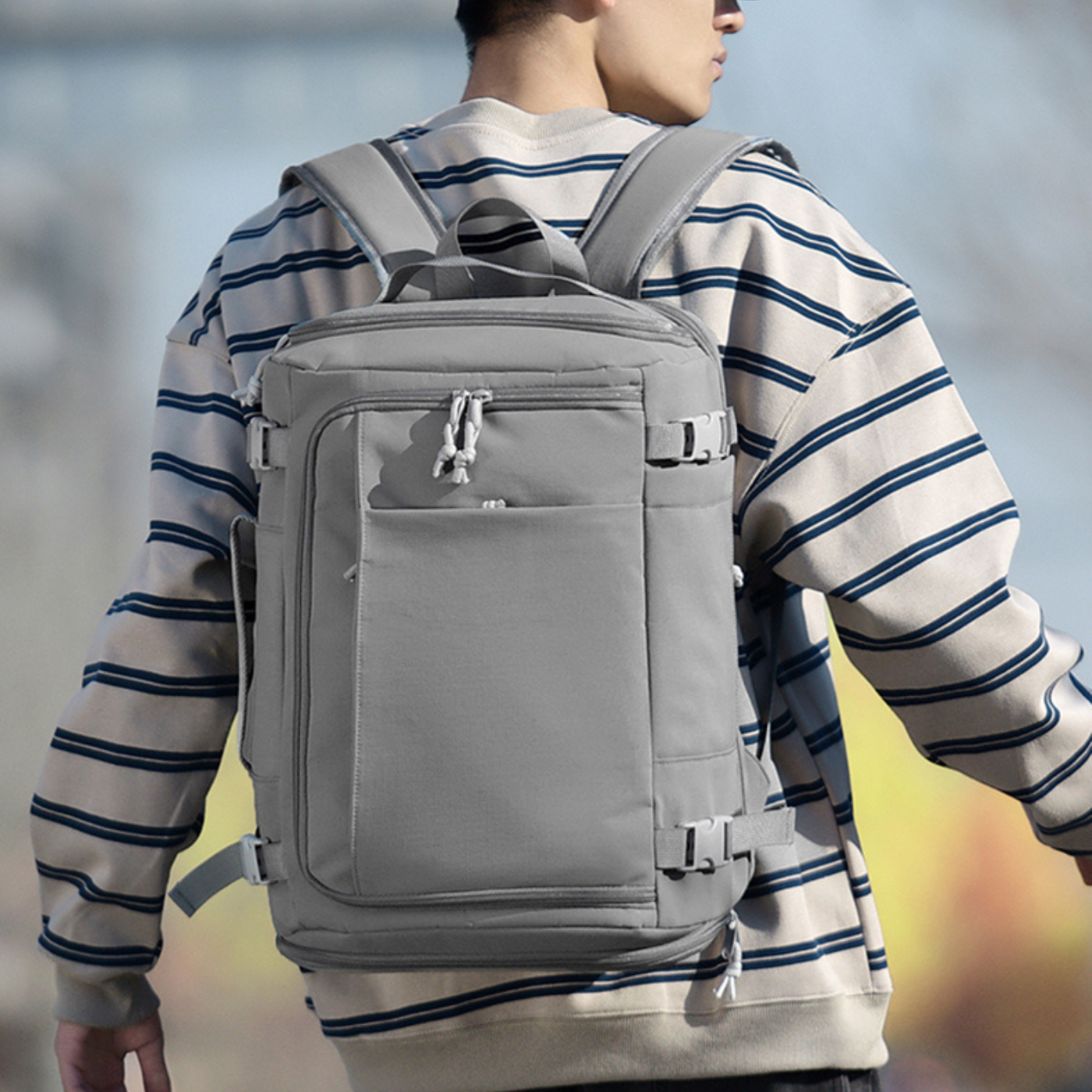 DriftPack – Sac à dos avec 6 poches, compartiment PC et espace chaussures