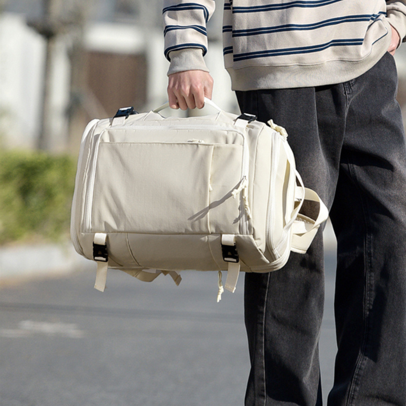 DriftPack – Sac à dos avec 6 poches, compartiment PC et espace chaussures