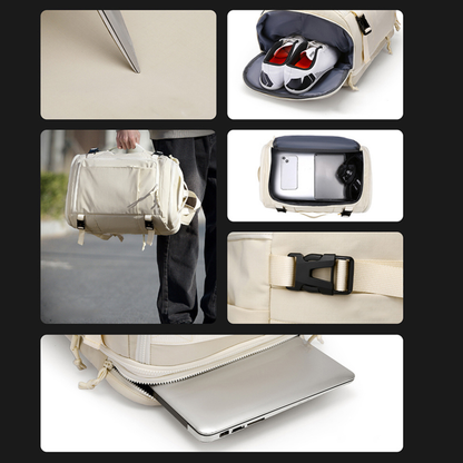 DriftPack – Sac à dos avec 6 poches, compartiment PC et espace chaussures
