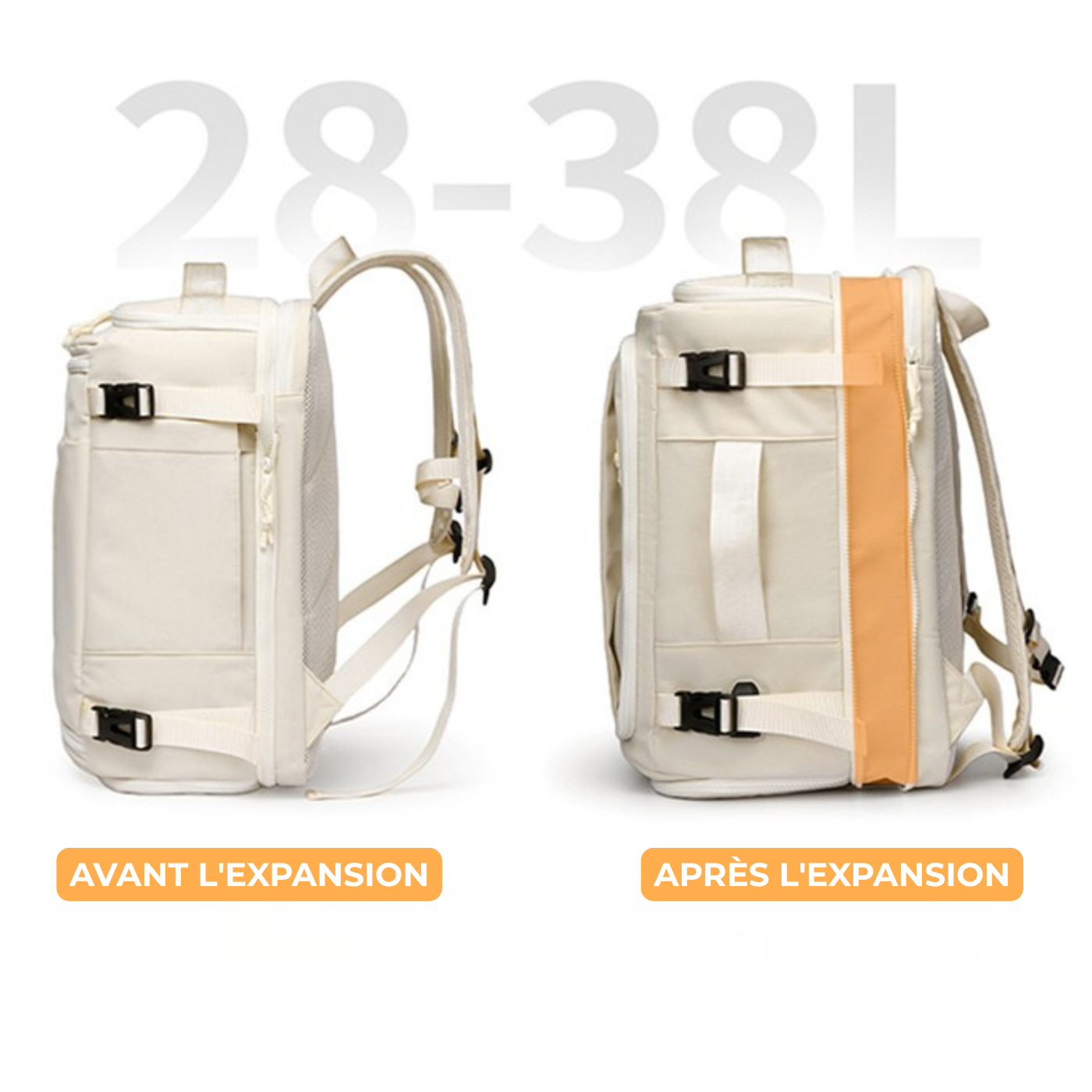 DriftPack – Sac à dos avec 6 poches, compartiment PC et espace chaussures