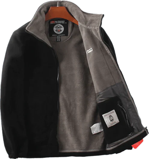 Veste double couche en polaire avec capuche