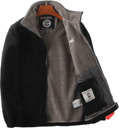 Veste double couche en polaire avec capuche