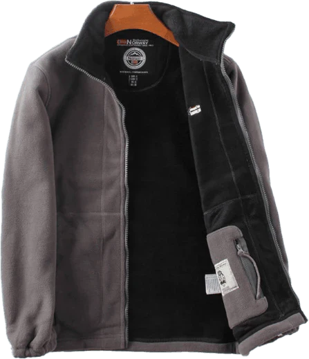 Veste double couche en polaire avec capuche