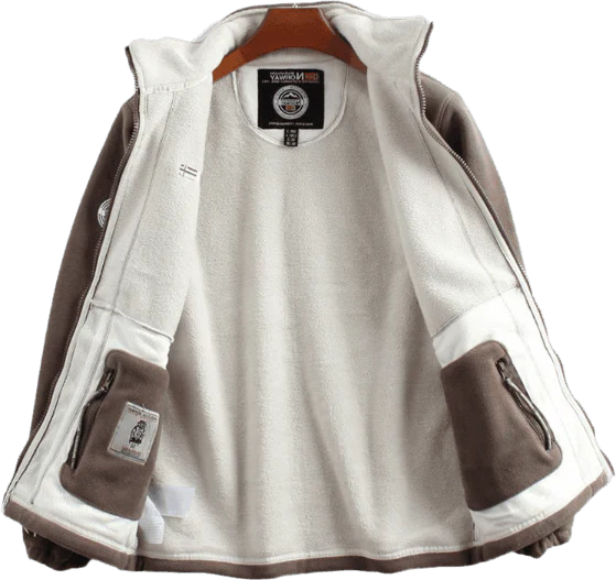 Veste double couche en polaire avec capuche