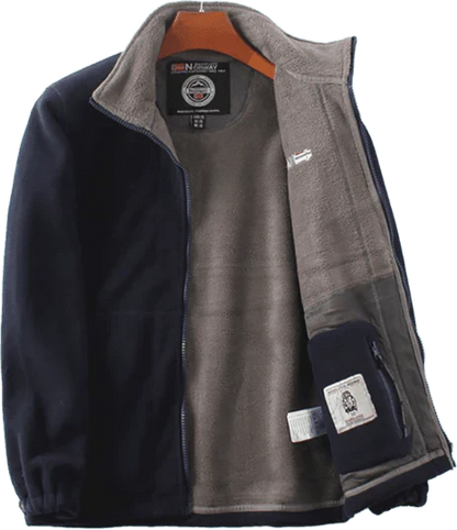 Veste double couche en polaire avec capuche