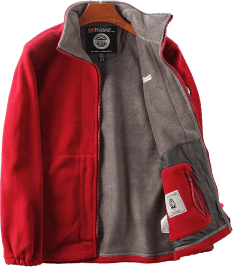 Veste double couche en polaire avec capuche