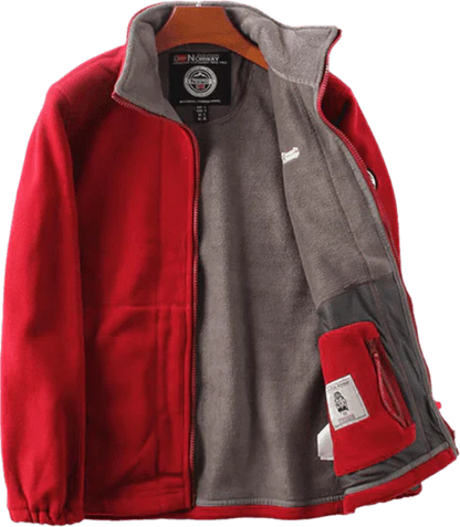 Veste double couche en polaire avec capuche